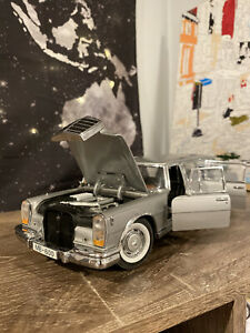 【送料無料】ホビー ・模型車・バイク レーシングカー サンスターメルセデスベンツリムジングレーsun star 1966 mercedes benz 600 limousine grey 118｜hokushin