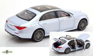 【送料無料】ホビー ・模型車・バイク レーシングカー メルセデスベンツクラスラインハイテクシルバーノレブディーラーmercedesbenz w223 sclass amg line hightech silver 2020 118 norev dealer｜hokushin