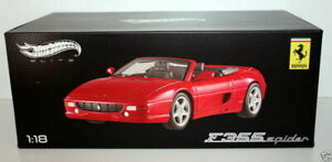 【送料無料】ホビー ・模型車・バイク レーシングカー ホットホイールフェラーリスパイダーレッドhot wheels 118 bly34 ferrari f355 spiderred