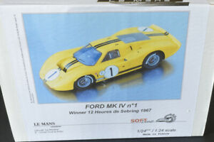 【送料無料】ホビー ・模型車・バイク レーシングカー フォードセブリングlm124053k ford mkiv n1 winner sebring 1967