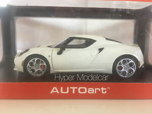【送料無料】ホビー ・模型車・バイク レーシングカー オートアートアルファロメオクーペホワイトメットアートautoart 118 alfa romeo 4c coupe 2013 white met art 70188|hokushin