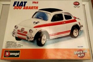【送料無料】ホビー ・模型車・バイク レーシングカー フィアットアバルトホワイトfiat 500 abarth 1965 white 116 bburago
