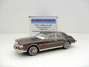 【送料無料】ホビー ・模型車・バイク レーシングカー ミニマルクキャデラックセビリアブラウンminimarque 143 brachydeuterus 67d 1981 cadillac seville brown