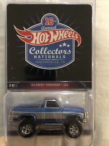 【送料無料】ホビー ・模型車・バイク レーシングカー hot wheels 16th collectors nationals ‘83 chevy silverado 4x4 12672000