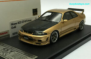 【送料無料】ホビー 模型車 モデルカー 143 hpi 8890 nissan skyline r33 gtr nismor tune goldモデルカー143 hpi 8890 nissan skyline r33 gtr nismo r tune gold resin model