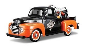 【送料無料】ホビー 模型車 モデルカー フォードピックアップハーレーダビッドソンデュオグライドバイクモデル