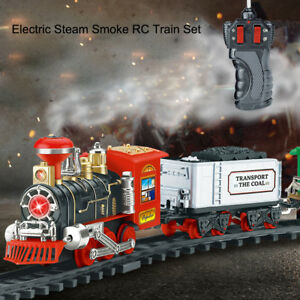 【送料無料】ホビー 模型車 モデルカー リモートスチームモデルセットremote control conveyance car electric steam smoke rc train set model toy gift