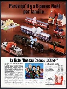 【送料無料】ホビー 模型車 モデルカー モデルカラーフランスクリスマスビンテージプリント1977 jouef toy train car 6 models color photo french christmas vintage print ad