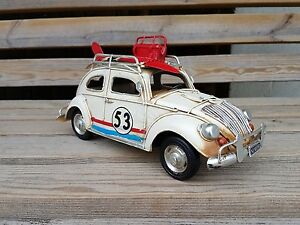 【送料無料】ホビー 模型車 モデルカー フォルクスワーゲンブリキモデルラージサイズvolkswagen beetle car tin plate model large size