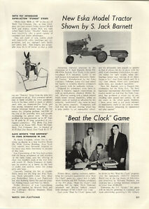 【送料無料】ホビー 模型車 モデルカー モデルトターペダルカートレーラー1954 paper ad article eska model tractor pedal car trailer farmall