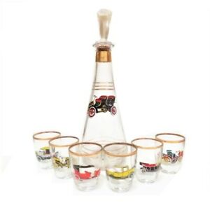 【送料無料】ホビー 模型車 モデルカー ビンテージモデルフォードキャッチタンクバーマンセットvintage model t ford car decanter 6 classic glasses set gilt 50s bar man cave ox