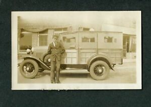 【送料無料】ホビー 模型車 モデルカー ビンテージカーモデルフォードワゴンvintage car photo man w 1930 1931 model a ford woodie wagon 389024