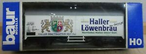 【送料無料】ホビー 模型車 モデルカー バウアーワゴン＃oaモデルbaur h0 refrigerator wagon freight car 034; haller lowenbrau 034; special model