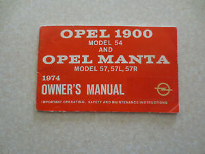 【送料無料】ホビー 模型車 モデルカー オペルモデルオペルマントラ＃マニュアルアメリカ1974 opel 1900 model 54 amp; opel mantra ml 57 amp; 57l amp; 57 r car owner039;s manual usa