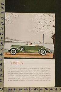 【送料無料】ホビー 模型車 モデルカー リンカーンロードスターモデルエンジンロマンスアールデコシングル1935 auto lincoln car convertible roadster model engine romance art deco ad sg12