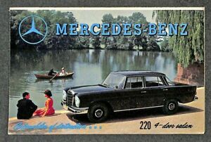 【送料無料】ホビー 模型車 モデルカー メルセデスベンツカラーパンフレットモデルmercedes benz color brochure showing their 1960 model cars advertising postcard