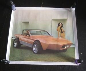 【送料無料】ホビー 模型車 モデルカー ビンテージカーポスターモデルロッドタイガーシャーク1970s vintage car poster model girl 15 x 16 dream rod tiger shark 16,316円