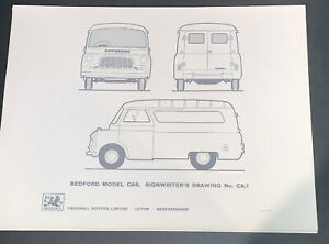 【送料無料】ホビー 模型車 モデルカー ベッドフォードモデルクラシックカーヴァンbedford model cas signwriter’s drawing ca1 classic car van advertising