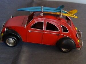 【送料無料】ホビー 模型車 モデルカー フランスシトロエンfrench citroen 2cv 008319 car model decorative car in painted metal red