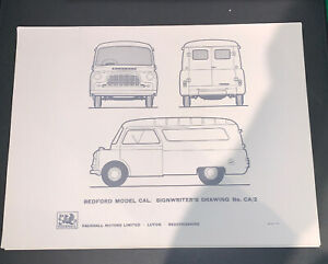 【送料無料】ホビー 模型車 モデルカー ベッドフォードモデルクラシックカーヴァンbedford model cal signwriter’s drawing ca2 classic car van advertising