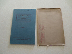 【送料無料】ホビー 模型車 モデルカー ペイジモデル＃マニュアルoriginal 1927 1928 paige model eight eighty car owner039;s manual 885｜hokushin