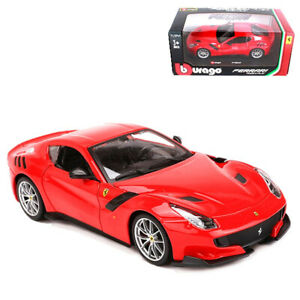 【送料無料】ホビー 模型車 モデルカー フェラーリモデルカーロードスターbburago 124 ferrari f12 tdf metal model car roadster toy red
