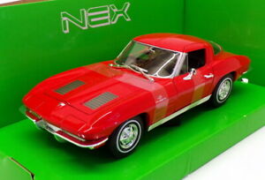 【送料無料】ホビー 模型車 モデルカー スケールモデルカーシボレーコルベットwelly 12427 scale model car 24073w 1963 chevrolet corvette red