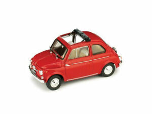 【送料無料】ホビー 模型車 モデルカー モデルカースケールフィアットオープンミディアムmodel car scale 143 brumm fiat 500d opened red medium internal dusk half