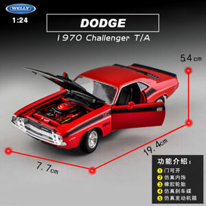 送料無料 ホビー 模型車 モデルカー モデルシミュレーションダッジチャレンジャーレトロスポーツカー124 Model Simulation Alloy Dodge Challenger 1970 Muscle Retro Sports Car Linumconsult Co Uk