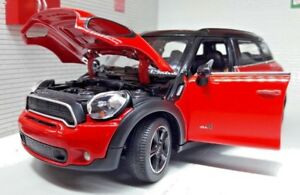 【送料無料】ホビー 模型車 モデルカー スケールレッドミニクーパーモデルカー124 scale red bmw mini countryman all4 cooper r60 2010 16 rastar model car