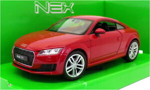 【送料無料】ホビー 模型車 モデルカー スケールモデルカーアウディクーペwelly 124 scale model car 24057w 2014 audi tt coupe red