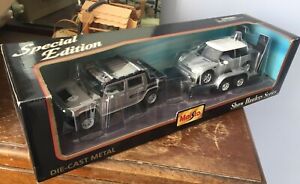 【送料無料】ホビー 模型車 モデルカー ハンマーミニクーパーダイカストショーモデルカー127 2001 hummer h2 sut 124 mini cooper maisto show haulers?diecast model cars