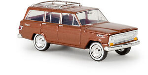 【送料無料】ホビー 模型車 モデルカー ジープjeep wagoneer, kupfermetallic, h0 car model 187, brekina 19854, td