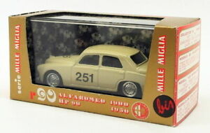 【送料無料】ホビー 模型車 モデルカー スケールモデルカーアルファロメオミッレミリアbrumm 143 scale model car r90 1950 alfa romeo 1900 mille miglia