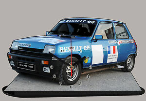 【送料無料】ホビー 模型車 モデルカー ラリーミニチュアモデルカールノークロックアルパインターボ