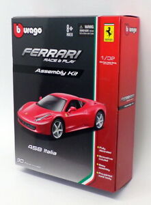 【送料無料】ホビー 模型車 モデルカー スケールモデルカーキットフェラーリイタリアburago 132 scale model car kit 1845206 ferrari 458 italia