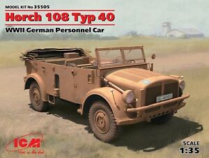 【送料無料】ホビー 模型車 モデルカー ドイツプラスチックモデルキットhorch 108 typ 40, wwii german personnel car molds 135 plastic model kit icm