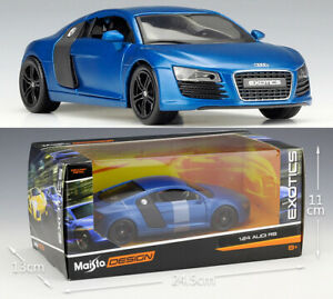 【送料無料】ホビー 模型車 モデルカー アウディダイカストコレクションmaisto 124 audi r8 alloy diecast vehicle car model toy gift collection nib