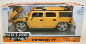 【送料無料】ホビー 模型車 モデルカー スケールモデルカーハンマーjada 124 scale metal model car 90403 hummer h2 yellow