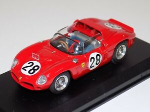 【送料無料】ホビー 模型車 モデルカー アートモデルフェラーリディノルマンアート＃143 art model ferrari dino sp car 28 from 1962 24 h of lemans art042