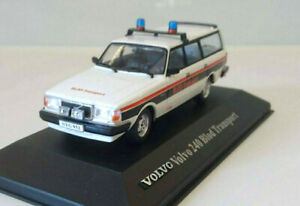 【送料無料】ホビー 模型車 モデルカー アトラスボルボワゴンホワイトwonderful atlasmodelcar volvo 240 wagon 034;blood transport034; 1985 white 143