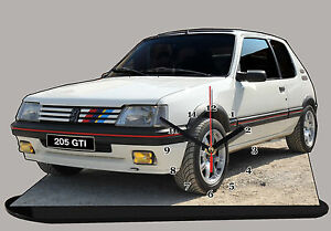 【送料無料】ホビー 模型車 モデルカー ミニチュアモデルプジョープジョーホワイトクロック