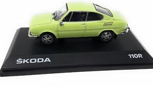 【送料無料】ホビー 模型車 モデルカー abrexモデルカーdiecast 143スコーダ110rクーペライムグリーン1980ケースabrex model car diecast 143 skoda 110 r coupe lime green 1980 display case