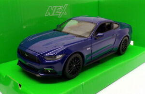 【送料無料】ホビー 模型車 モデルカー スケールモデルカーフォードムスタングwelly 124 scale model car 24062w 2015 ford mustang gt blue