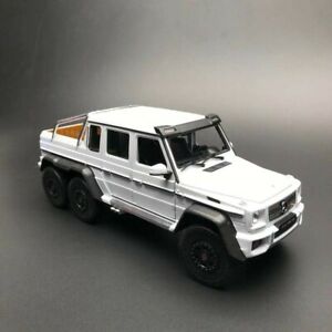 【送料無料】ホビー 模型車 モデルカー ベンツドアアンプボンネットモデルホワイト 124 welly mercedes benz g63 amg 6x6 door amp;bonnet open close car model white