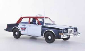 【送料無料】ホビー 模型車 モデルカー ダッジディプロマット＃タクシーシカゴ＃wonderful modelcar dodge diplomat 1985 034;taxi chicago034; 143 redbluewhite