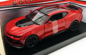 【送料無料】ホビー 模型車 モデルカー スケールモデルカーシボレーカマロmotormax 124 scale model car 79351 2017 chevrolet camaro zl1met red