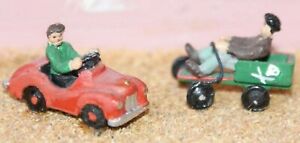 【送料無料】ホビー 模型車 モデルカー カートペダルカーオブジェクトスケールモデルキット2 x boys go kart pedal car f179 unpainted oo scale model kit people figures
