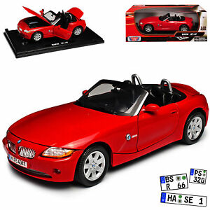 【送料無料】ホビー 模型車 モデルカー カブリオレモデルカーbmw z4 e85 cabriolet red 1 generation 20022008 118 motormax model car mit or