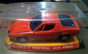 【送料無料】ホビー 模型車 モデルカー アルファロメオモントリオールモデルボックスalfa romeo montreal s6 politoys polistil car models box 125